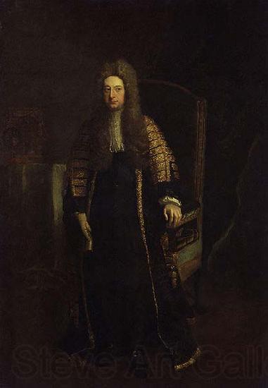 Jonathan Richardson Portrait of William Cowper, 1st Earl Cowper Germany oil painting art